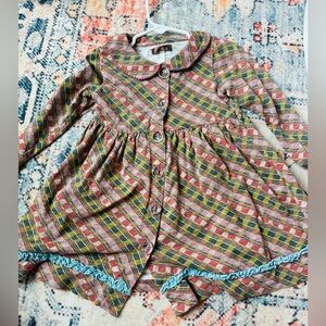 Matilda Jane You & Me Bridgette Jacket Size 2 Girls Ruffled Peter Pan Collar